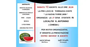 2^  CENA D'ESTATE TORRAZZA COSTE OLTREPO' PAVESE 2019 - Immagine: 2