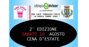 2^  CENA D'ESTATE TORRAZZA COSTE OLTREPO' PAVESE 2019 - Immagine: 1