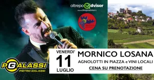 Agnolotti in piazza e vini locali con l'orchestra PIETRO GALASSI - Mornico Losana 2025 - Immagine: 1