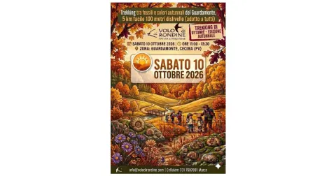 10 OTTOBRE 2026 MATTINO, Trekking tra Fossili e colori autunnali