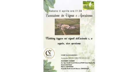 Escursione in Vigna e Apericena 11 aprile 2026