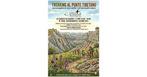 20 Giugno 2026, Trekking sui nuovi sentieri del Guardamonte e visita al Ponte Tibetano