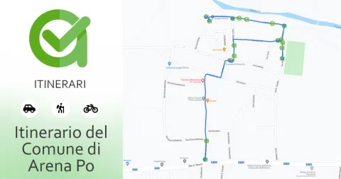 Itinerary of the Municipality of Arena Po and works of art